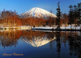 Image「雪の逆さ蝦夷富士」nsy00001